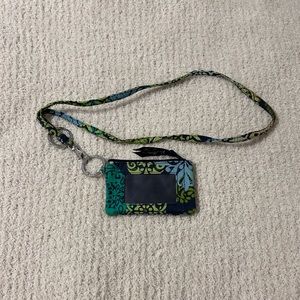 Vera Bradley id case with lanyard